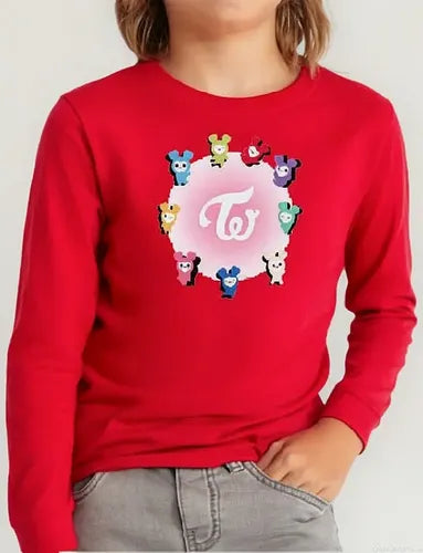 Polera Manga Larga Algodón Niñas Twice Lovely Lovelis Circu