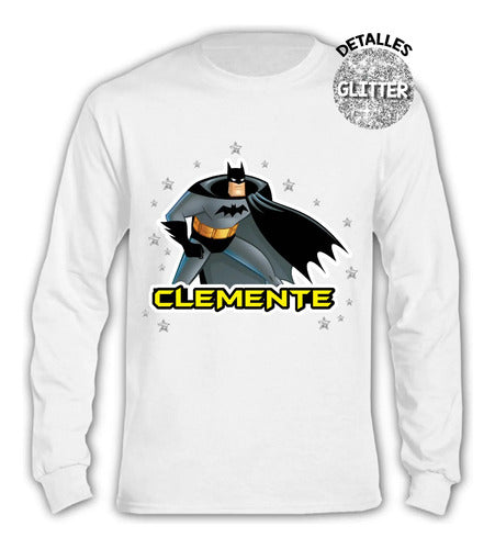 Pijama Largo Batman Algodón Personalizado Niño