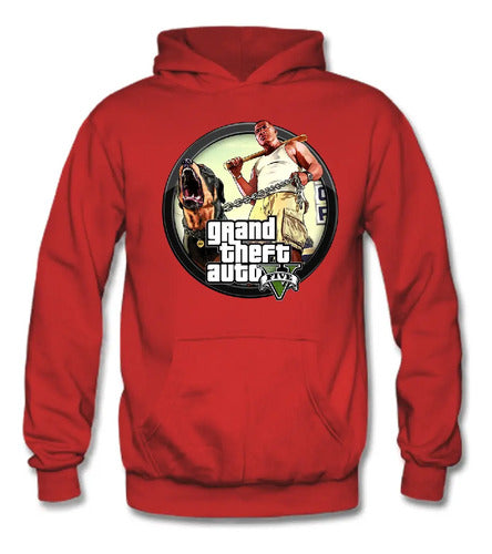 Polerón Canguro Algodón Niños Gta V