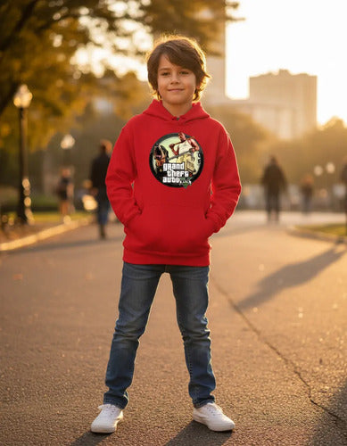 Polerón Canguro Algodón Niños Gta V