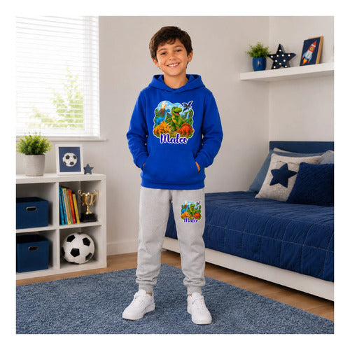 Buzo Dinosaurios Personalizado Conjunto Deportivo