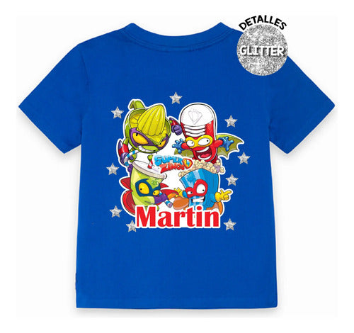 Polera Super Zings Personalizada Niños Algodón100%