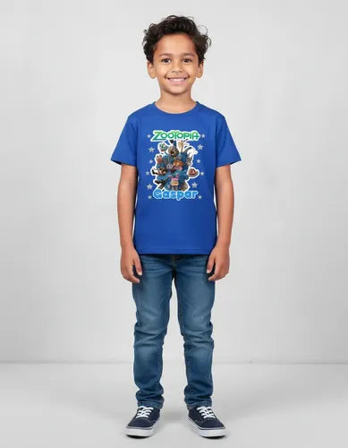 Polera Zootopia Personalizada Niños Algodón100%