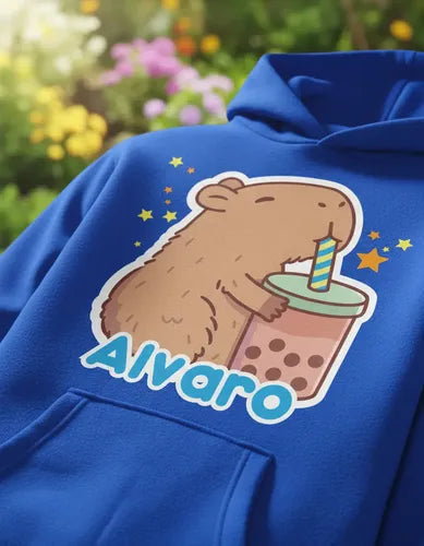 Buzo Capibara Poleron Pantalon Personalizado Niños