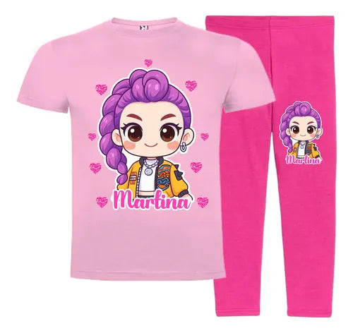 Polera Calza Rumi Huntrix Demon Hunters K Pop Personalizado