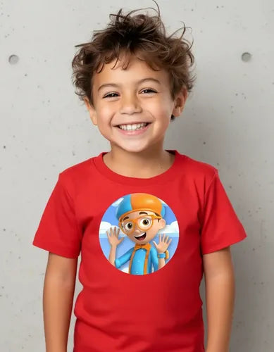Polera Color Algodón 100% Niños Bli Youtube Pi