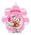 Vela De Cumpleaños Amy Rose Sonic Niñas Personalizada