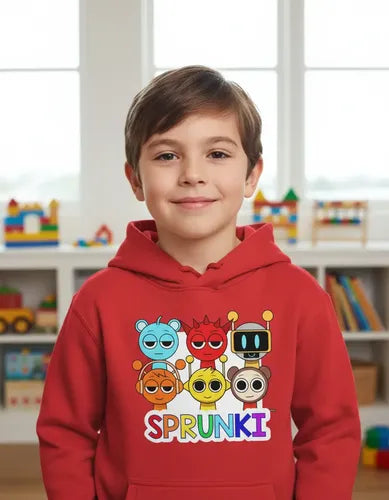 Polerón Canguro Algodón Niños Sprunki Roblox