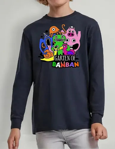 Polera Manga Larga Algodón Niños Garten Of Banban Roblox