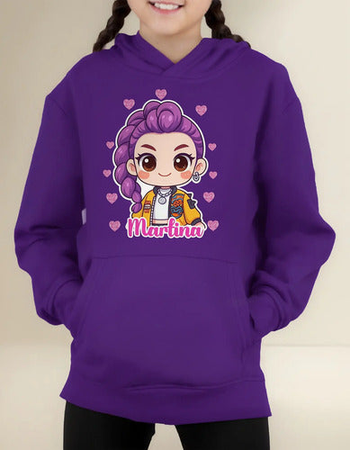 Polerón Rumi Huntrix Demon Hunters K Pop Personalizado Niñas D1