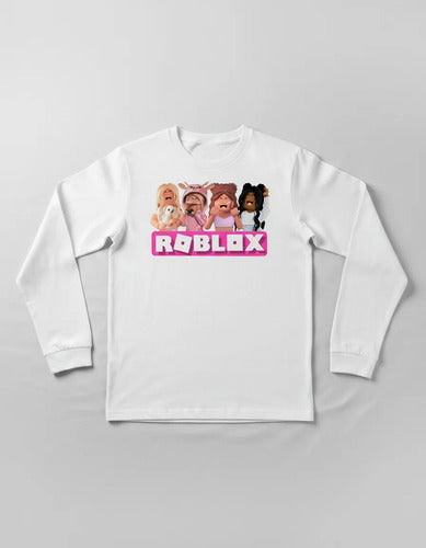 Camiseta Polar Manga Larga Polera Niñas Roblox 4 Niñas