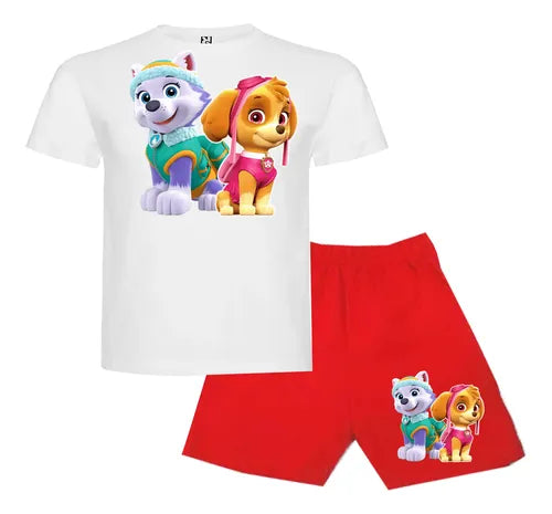 Pijama Corto Niñas Algodon Paw Patrol Skye Everest