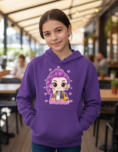 Polerón Rumi Huntrix Demon Hunters K Pop Personalizado Niñas D1
