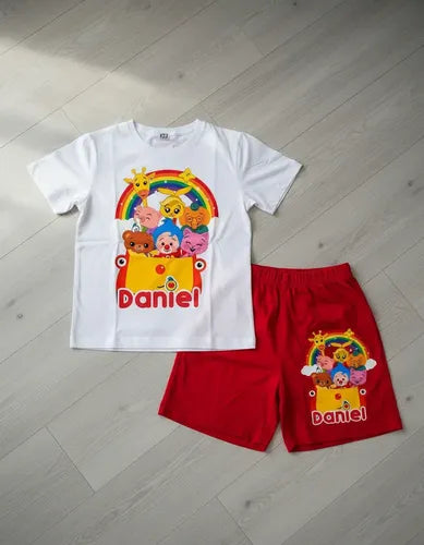 Pijama Plim Plim Amigos Personalizado Niños Y Niñas