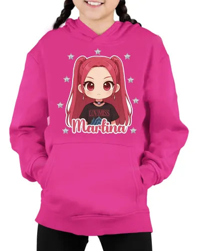 Buzo Mira Huntrix Guerreras Kpop Personalizado Niña Conjunt