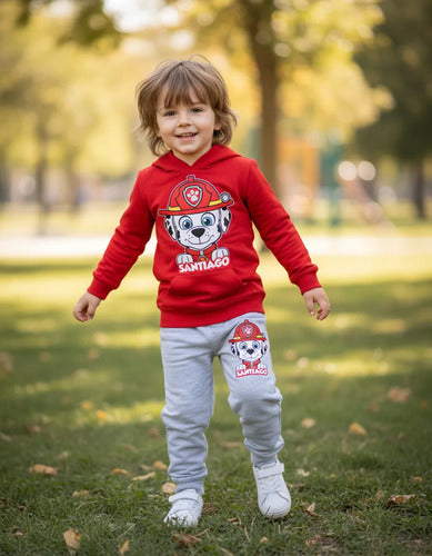 Buzo Marshall Paw Patrol Poleron Pantalon Personalizado Niño