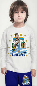 Pijama Largo Messi Niños Algodón Personalizado