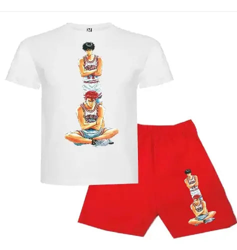Pijama Corto Niños Algodon Slam Dunk Sakuragui Miyagui