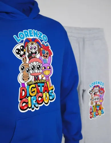 Buzo Circo Digital Poleron Pantalon Personalizado Niños