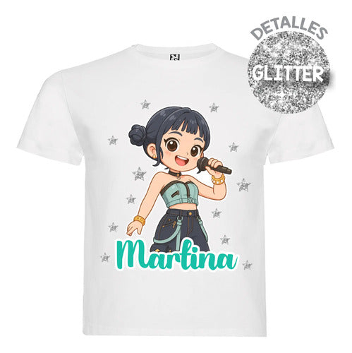 Disfraz Vestido Zoey Huntrix Guerreras K Pop Personalizado Polera + Tutú Niñas Detalles Glitter