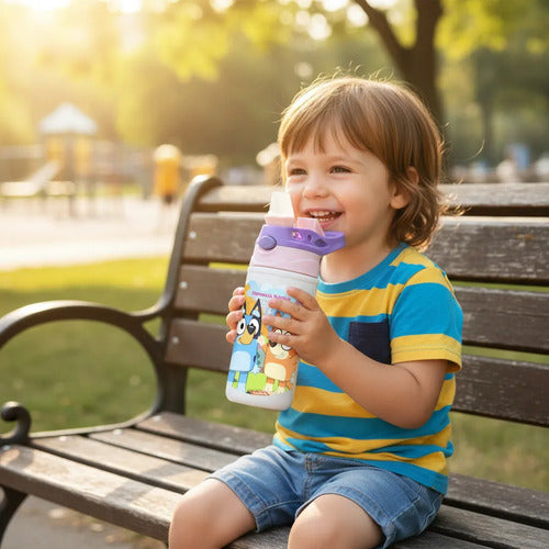 Botella Agua Colegio Bluey Personalizada Niña