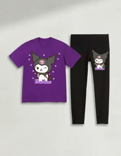 Polera Calza Larga Kuromi Personalizado Niñas