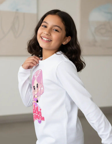 Camiseta Polar Manga Larga Polera Niña Luli Pampin 2
