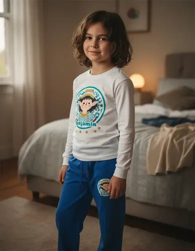 Pijama Largo Favio Duendes Mágicos  Algodón Personalizado