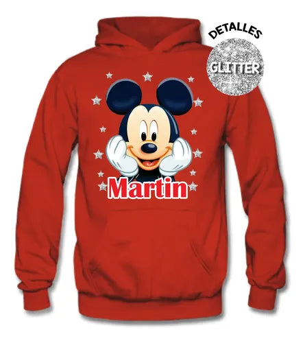 Buzo Mickey Mouse Poleron Pantalon Personalizado Niños