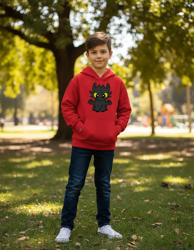 Polerón Canguro Algodón Niños Chimuelo Como Entrenar Dragón