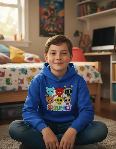 Polerón Canguro Algodón Niños Sprunki Roblox
