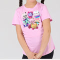 Polera Color Algodón 100% Niñas Gatos Gaby Gabby Dollhouse