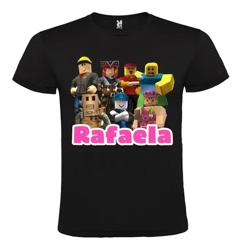 Polera Roblox 3 Niña Personalizada Regalo
