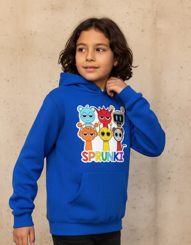 Polerón Canguro Sprunki Niño Flex Algodón