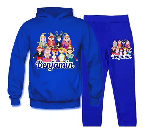Poleron Pantalón Buzo Duendes Mágicos Personalizado Conjunto Deportivo