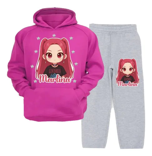 Buzo Mira Huntrix Guerreras Kpop Personalizado Niña Conjunt