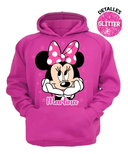 Buzo Minnie Pantalon Poleron Personalizado Niñas