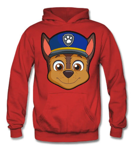 Polerón Canguro Algodón Niños Chase Paw Patrol