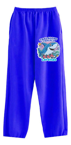 Pijama Largo Tralalero Tralala Niños Algodón Personalizado