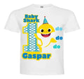 Polera Baby Shark Gorro Cumpleaños Personalizada