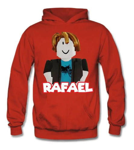 Polerón Roblox Niños Personalizado Algodón
