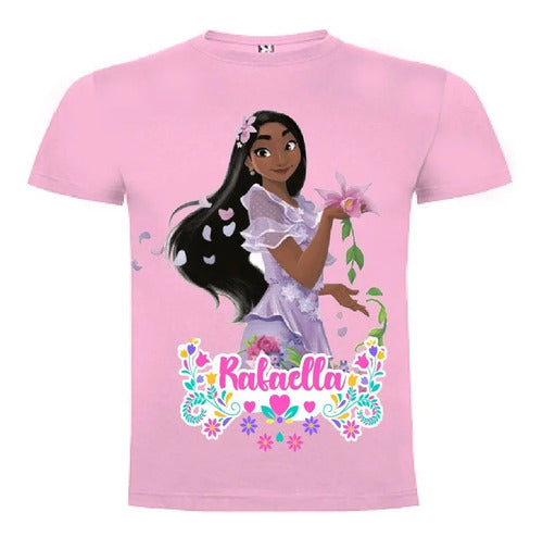 Polera Isabella Encanto Niñas Personalizada Algodón 100%