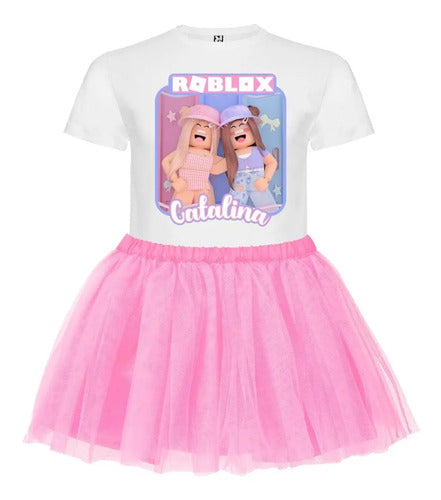 Conjunto Disfraz Roblox Niñas Personalizado 2