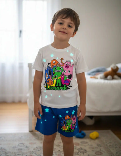 Pijama Garten Of Banban Niños Personalizado 100%  Algodón