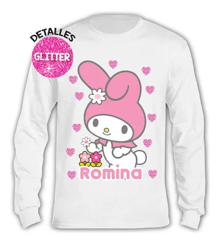 Pijama Largo My Melody Niñas Personalizado Algodon