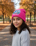 Gorro Lana Tralalero Tralala Brainrot Personalizado Niñas Rosa Talla Niñas