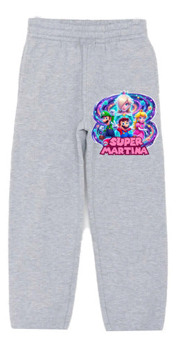 Buzo Pantalon Poleron Mario Galaxy Personalizado Niña
