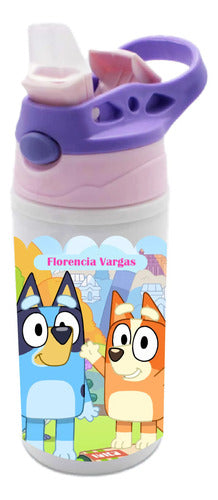 Botella Agua Colegio Bluey Personalizada Niña