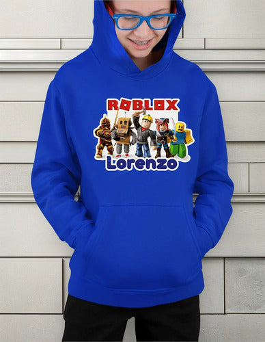 Polerón Canguro Roblox  Niños Personalizado
