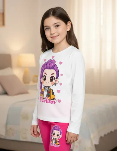 Pijama Largo Rumi Huntrix Demon Hunter K Pop Personalizado